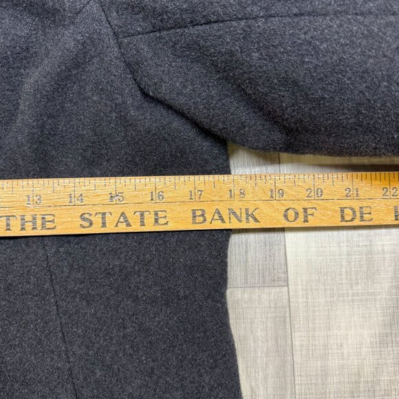 ✅Womens M Stormtech Performance Wool Blend Coat Charocal Grey Button Up Jacket - Picture 3 of 13